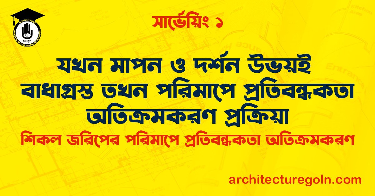 যখন মাপন ও দর্শন উভয়ই বাধাগ্রস্ত তখন পরিমাপে প্রতিবন্ধকতা অতিক্রমকরণ প্রক্রিয়া